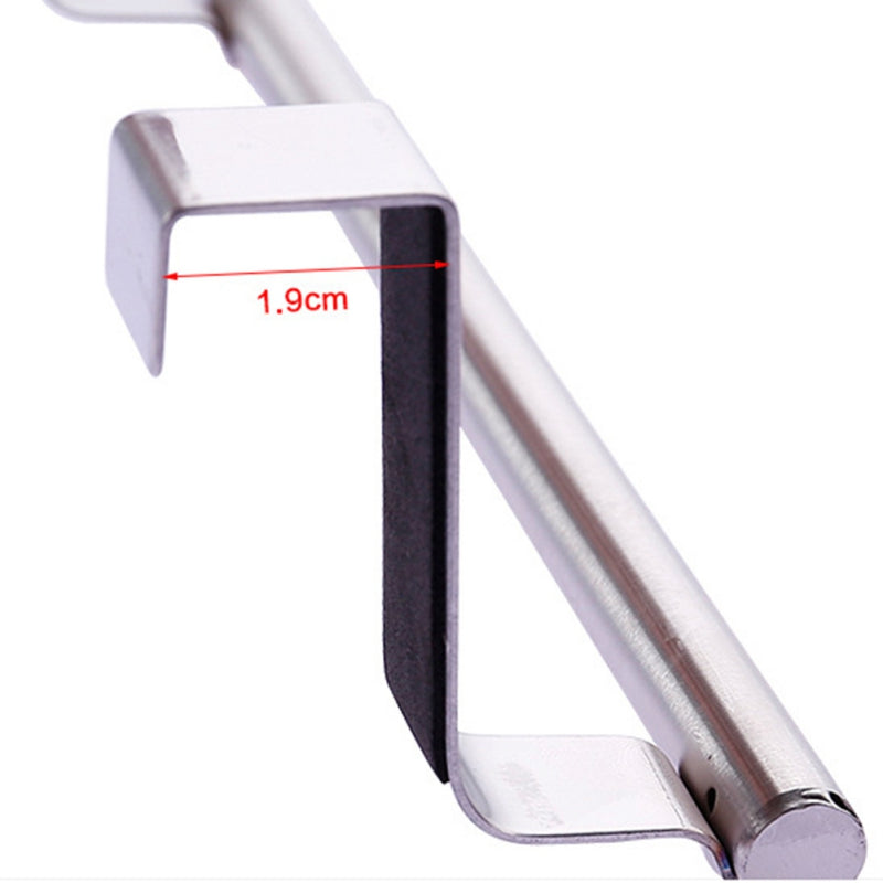 24/36cm Cabinet Drawer Towel Stainless Steel Hanging Rack Storage Holder Over Door Hanger Kitchen Bathroom Organizer Hanger