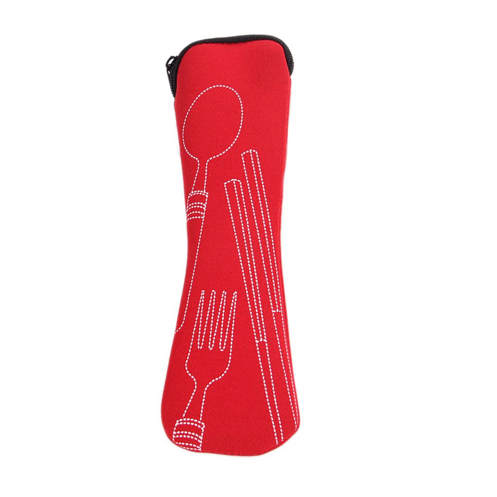 Travel accessories 1pcs popular 3x fork spoon stainless steel cutlery portable camping picnic bag