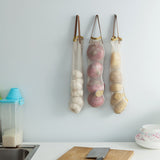 Creative Vegetable Onion Potato Storage Hanging Bag Hollow Breathable Mesh Bag Kitchen Garlic Ginger Mesh Storage Bag