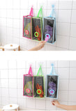 kitchen garbage bags hanging storage mesh bag convenient extraction storage bag organizer