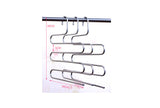 Multilayer Fish Bone Shape Stainless Steel Clothing Storage Racks Clothes Hanger Storage Holder Wardrobe Laundry Drying Rack
