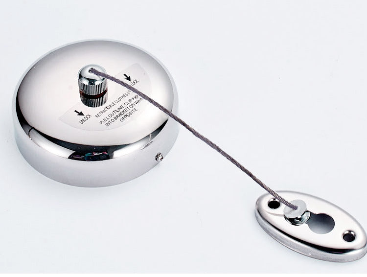 Portable Stainless Steel Retractable Clothesline Indoor Outdoor Laundry Hanger Clothes Dryer Organiser Clothes Drying Rack Rope