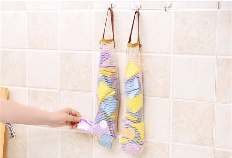 Creative Vegetable Onion Potato Storage Hanging Bag Hollow Breathable Mesh Bag Kitchen Garlic Ginger Mesh Storage Bag
