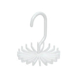 Neck Tie Holder Space Saving Multifunction 1 PC Plastic 20 Hooks 360 Degree Rotating Belt Rack Neck Tie Hanger