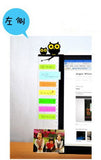 New Computer Display Screen Sticker Acrylic Adhesive Sticky Notes with Charging Hole Phone Holder Bookmark Notes Message Board