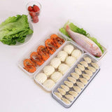 Egg Fish storage box food container keep eggs fresh refrigerator organizer kitchen dumplings storage containers 3