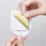 6PCS Strong Adhesive Hook Wall Door Sticky Hanger Holder Kitchen Bathroom White hangers for clothes