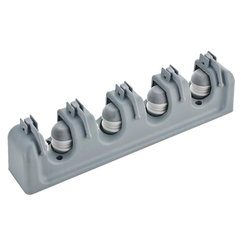Kitchen Organizer Mop Holder 5/4/3 Position Brush Broom Hanger Storage Rack Household Mop Brush Hanger Kitchen Gadgets