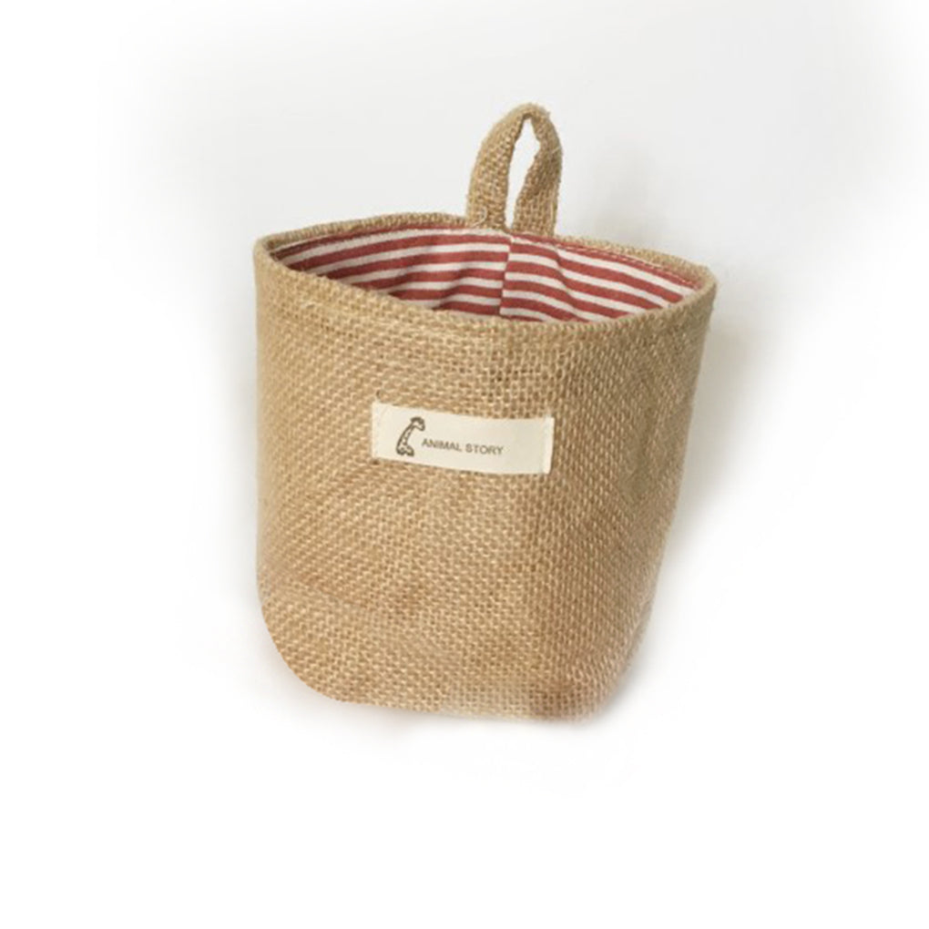 New Living Room Storage Sack Cloth bags Hanging Grocery Cloth Flowerpot Housing Basket