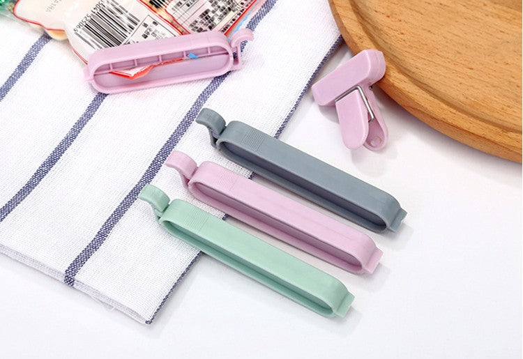 12Pcs/set Bag Clips Snack Fresh Food Storage Bag Sealer Kitchen Tool accessories Mini Vacuum Sealer Clamp Food Clip