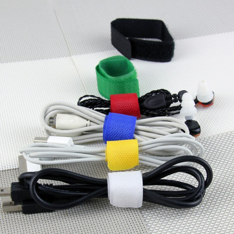 Convenient Cable Ties 8 pcs Nylon Brand New Strap Power Wire Management Marker Straps