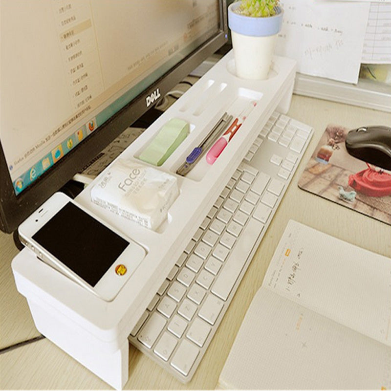 Desk Storage Shelf Office Desktop Organizer Phone Keyboard Storage Pen Shelf Deskstop Organizer a shelves