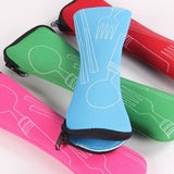 Travel accessories 1pcs popular 3x fork spoon stainless steel cutlery portable camping picnic bag