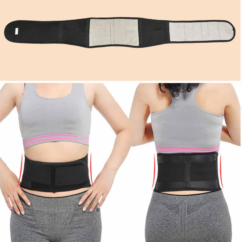 Tcare Adjustable Waist Tourmaline Self heating Magnetic Therapy Back Waist Support Belt Lumbar Brace Massage Band Health Care