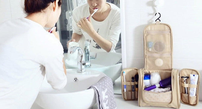Hot High Quality Travel Hanging Cosmetic Multi-function Bag Large Capacity Multifunction travel toiletry bag