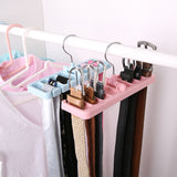 Hot Multifunctional Hook Organizer Holder Rack Storage Hanger Wardrobe Belt Tie Scarf Storage Rack
