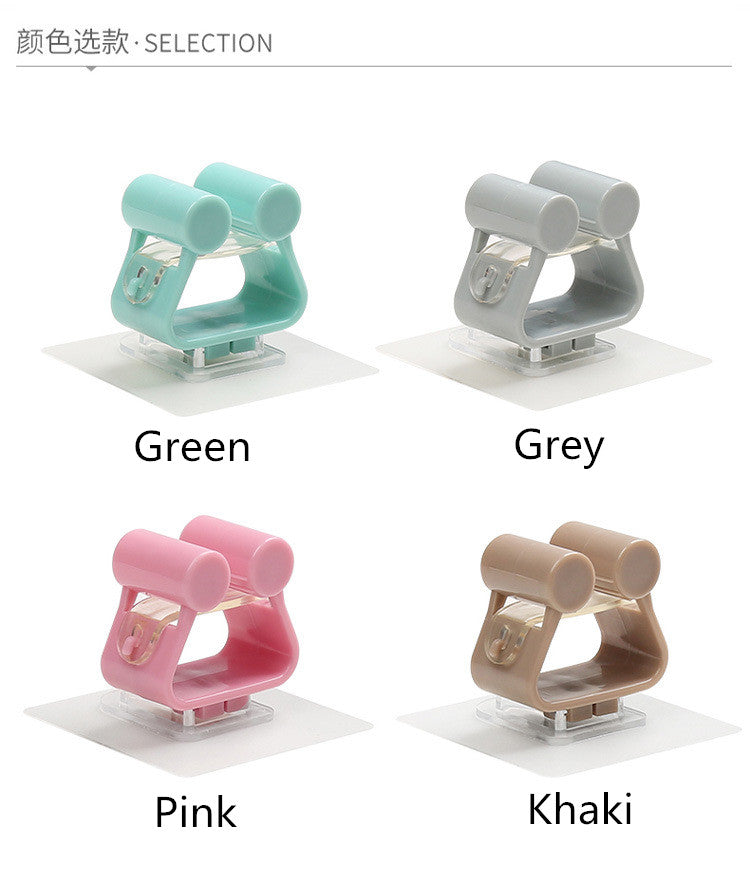 Wall Mounted Mop Holder Brush Broom Hanger Storage Rack Kitchen Organizer with Mounted Accessory Hanging Cleaning Tools