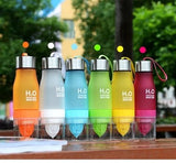 New Xmas Gift 650ml Water Bottle plastic Fruit infusion bottle Infuser Drink Outdoor Sports Juice lemon Portable Kettle