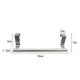 24/36cm Cabinet Drawer Towel Stainless Steel Hanging Rack Storage Holder Over Door Hanger Kitchen Bathroom Organizer Hanger