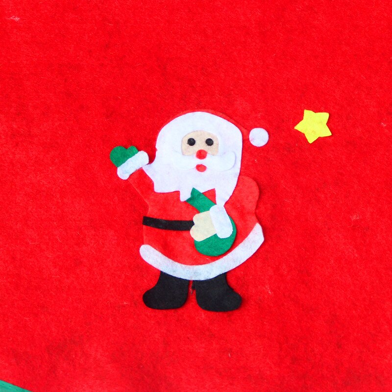 Christmas Decorations For Home Straight Edge 90CM Non-Woven Christmas Tree Skirt Aprons Home Decoration