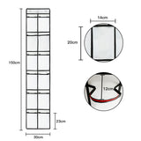 12/24Pocket Over the Door Shoe Organizer Hanging Organizers Space Saver Rack Hanging Storage Hanger