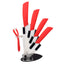 brand high quality kitchen knife ceramic knife set 3" 4" 5" 6" inch + peeler + Transparent Acrylic Stand kitchen