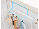 Garbage Bag Hanging Holder Cupboard Door Back Trash Rack Kitchen Cabinets Storage Towel Shelf Holders Storage