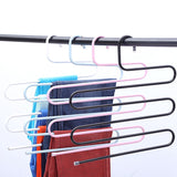 Multilayer Fish Bone Shape Stainless Steel Clothing Storage Racks Clothes Hanger Storage Holder Wardrobe Laundry Drying Rack