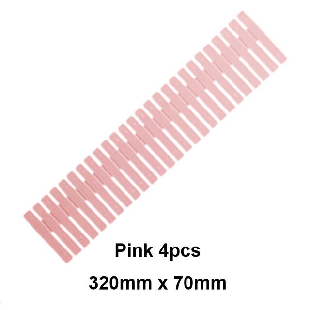 4pcs/Set Plastic DIY Grid Drawer Adjustable Separator Divider Household Necessities Storage Organizer Space-saving Tools