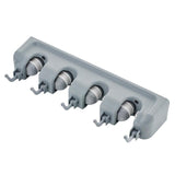 Kitchen Organizer Mop Holder 5/4/3 Position Brush Broom Hanger Storage Rack Household Mop Brush Hanger Kitchen Gadgets