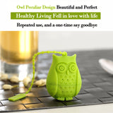 Hot Sale Owl Tea Bags Tea Strainers Silicone Teaspoon Filter Infuser Silica Gel Filtration coffee tea infuser