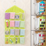 16 Pockets 78*42cm Household Clear Hanging Bag Socks Bra Underwear Rack Hanger Storage Organizer Wardrobe New