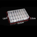 Practical Adjustable 10/15/24 Compartment Plastic Storage Box Jewelry Earring Bead Screw Holder Case Display Organizer Container