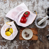 12pcs/lot Reusable Mesh Produce Bags Washable Eco Friendly Bags for Grocery Shopping Storage Fruit Vegetable Toys Sundries