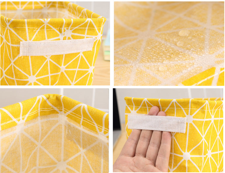 DIY Desktop Storage Basket Sundries Underwear Toy Storage Box Cosmetic Book Organizer Stationery Container Laundry Basket