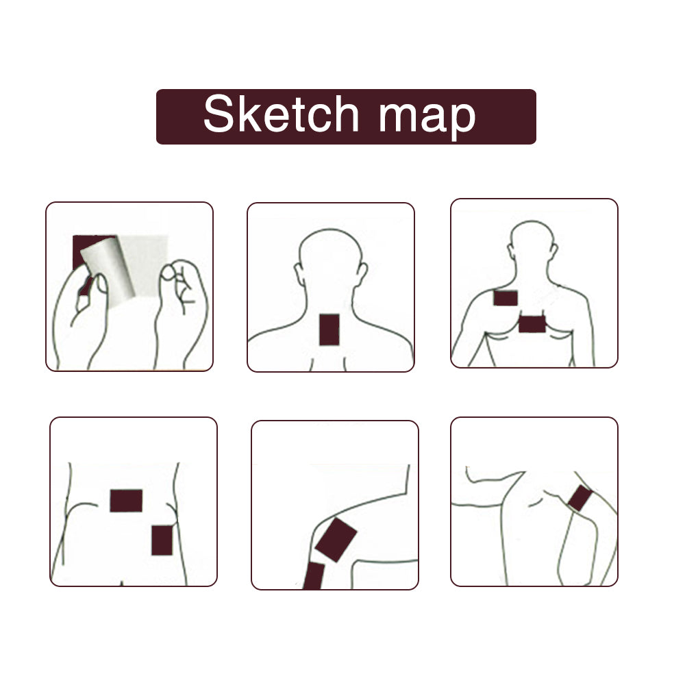 8pcs/bag Ancient Secret Recipe, Dog Skin Paste, Fever And Injury Medicine Paste, Pain Relief Stickers