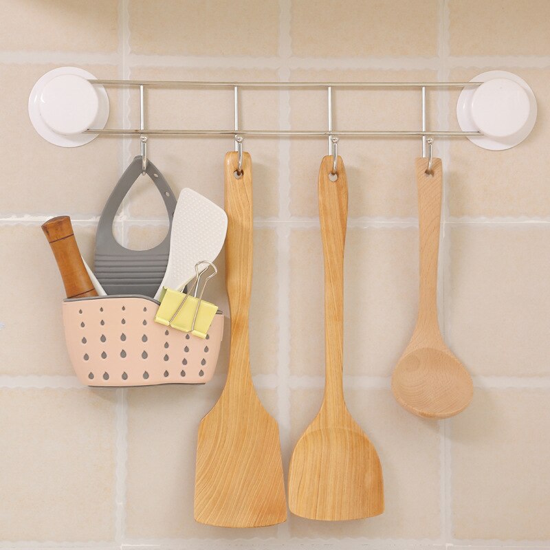 Sink Shelf Soap Sponge Drain Rack Bathroom Holder Kitchen Storage Suction Cup Kitchen Organizer Sink kitchen Accessories Wash