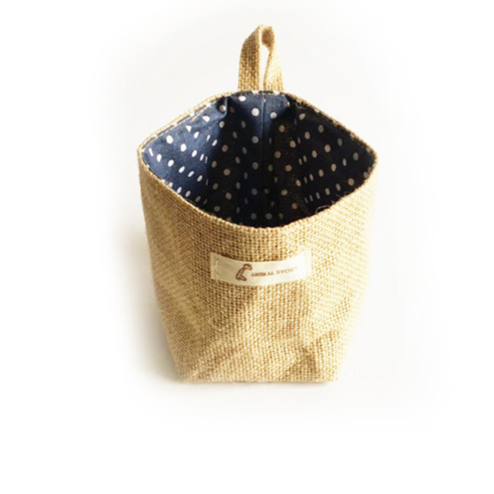 New Living Room Storage Sack Cloth bags Hanging Grocery Cloth Flowerpot Housing Basket