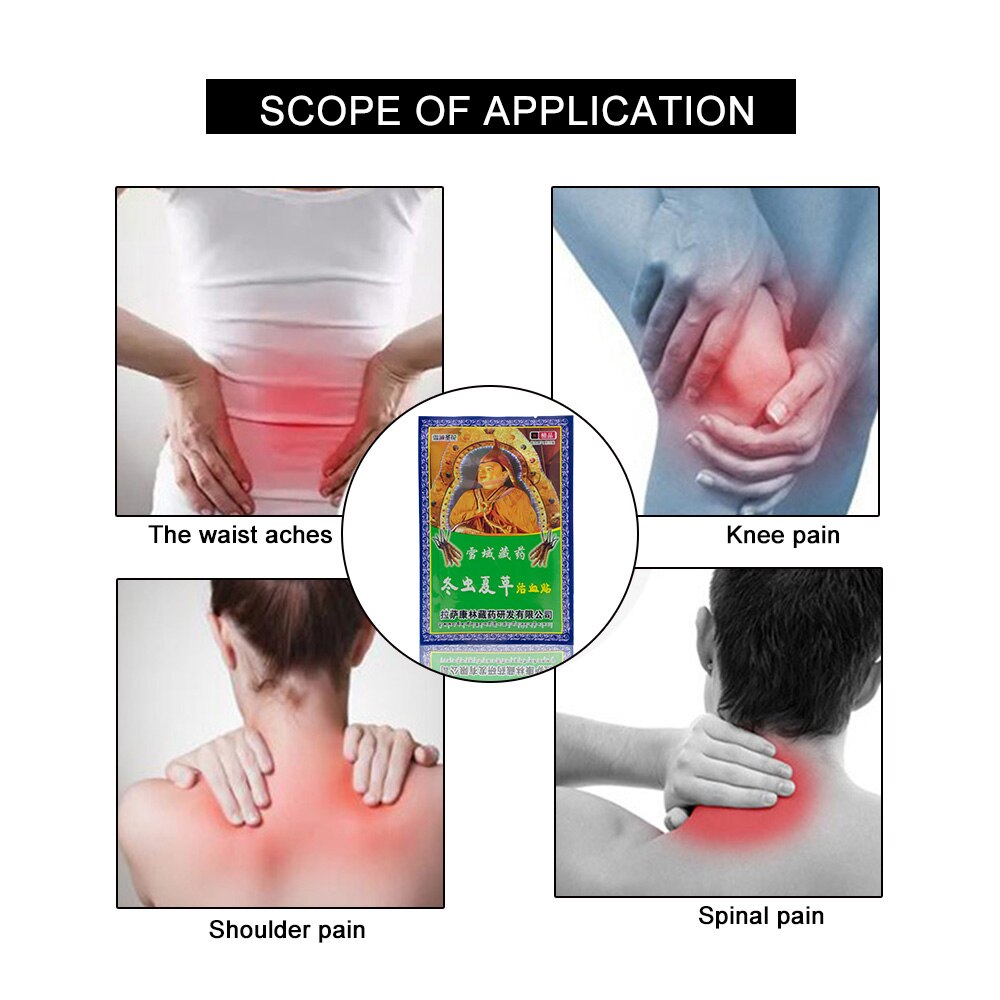 Strain & Sprain Neck Back Muscle Shoulder Knee Pain Plaster Joint Pain Pacth Health Care Body Massage 8Pcs/Bag