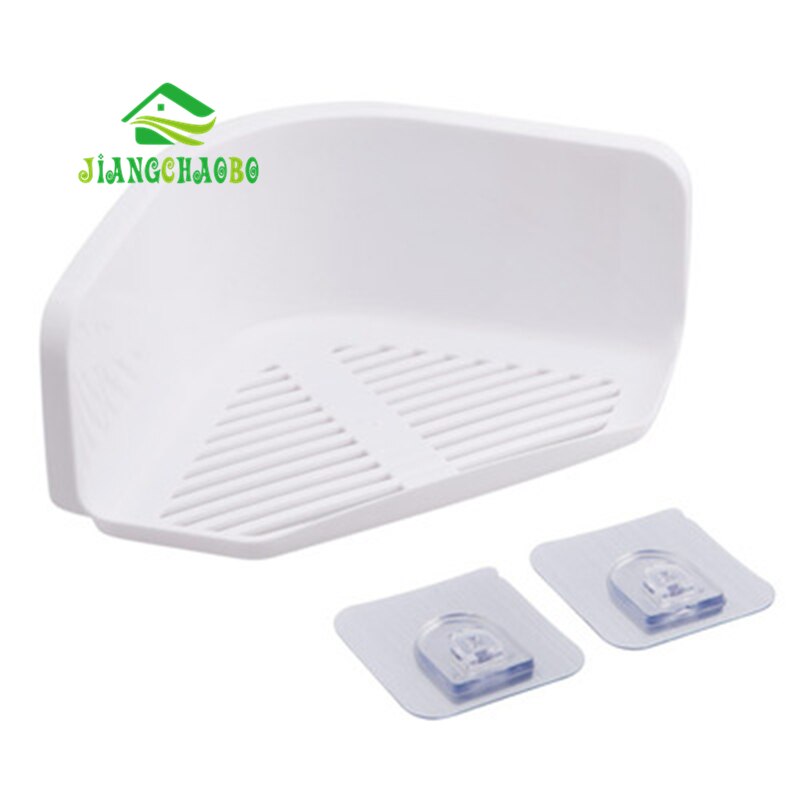 Corner Drain Shelves Bathroom Storage Rack Bathroom Punch-Free Powerful Wall-Mounted Wash Shelf