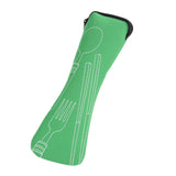 Travel accessories 1pcs popular 3x fork spoon stainless steel cutlery portable camping picnic bag