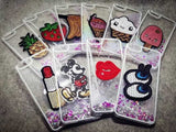 Cute Sequins Cartoon Fruit lip panda Patches embroidered patches for clothes wedding clothing DIY patchwork fabric