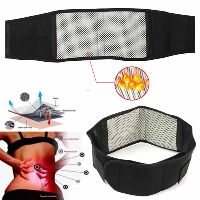 Tcare Adjustable Waist Tourmaline Self heating Magnetic Therapy Back Waist Support Belt Lumbar Brace Massage Band Health Care