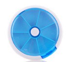 New 7 Slots button rotary Pill Cases Jewelry candy box Storage Box Vitamin Medicine Pill Box Storage Case Container