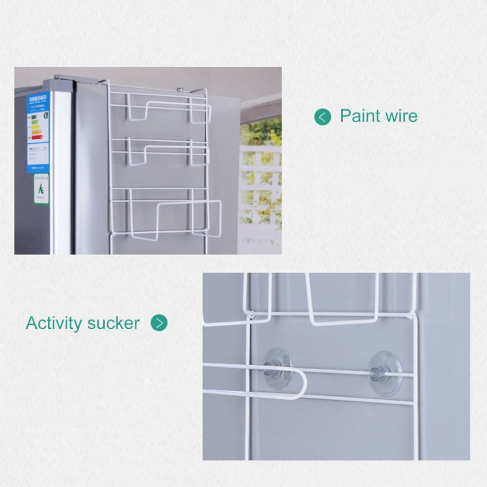 Refrigerator Rack Side Shelf Sidewall Holder Multifunctional Kitchen Supplies Organizer Household Multi-layer Fridge Storage
