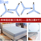 4Pcs/Set Bed Sheet Clip Bed sheet Belt Fastener Mattress Elastic Non-slip Clip Blanket Gripper White and Black