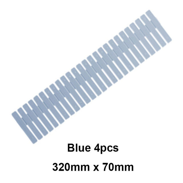 4pcs/Set Plastic DIY Grid Drawer Adjustable Separator Divider Household Necessities Storage Organizer Space-saving Tools