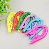 Portable Travel Hanger Non-Slip Plastic Foldable Cloth Rack Drying Clothespin Trouser Coat Towel Socks Storage Closet Organizer