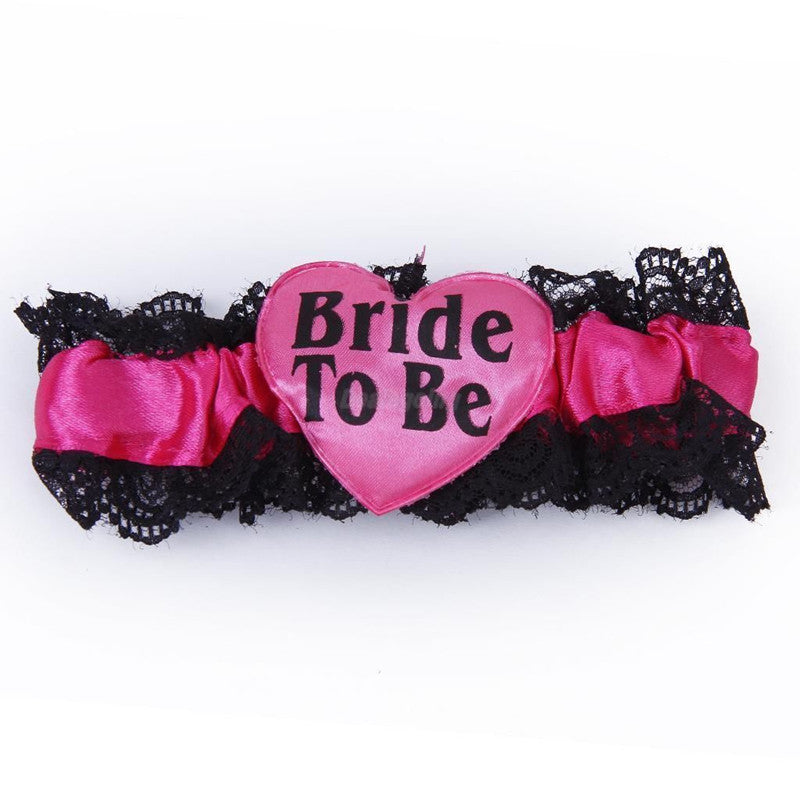 Sweet 1 pc Bride to be lace garters wedding party favor supplies hen night favorite bridal team partner lovely