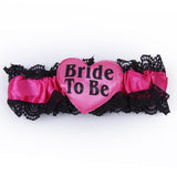 Sweet 1 pc Bride to be lace garters wedding party favor supplies hen night favorite bridal team partner lovely
